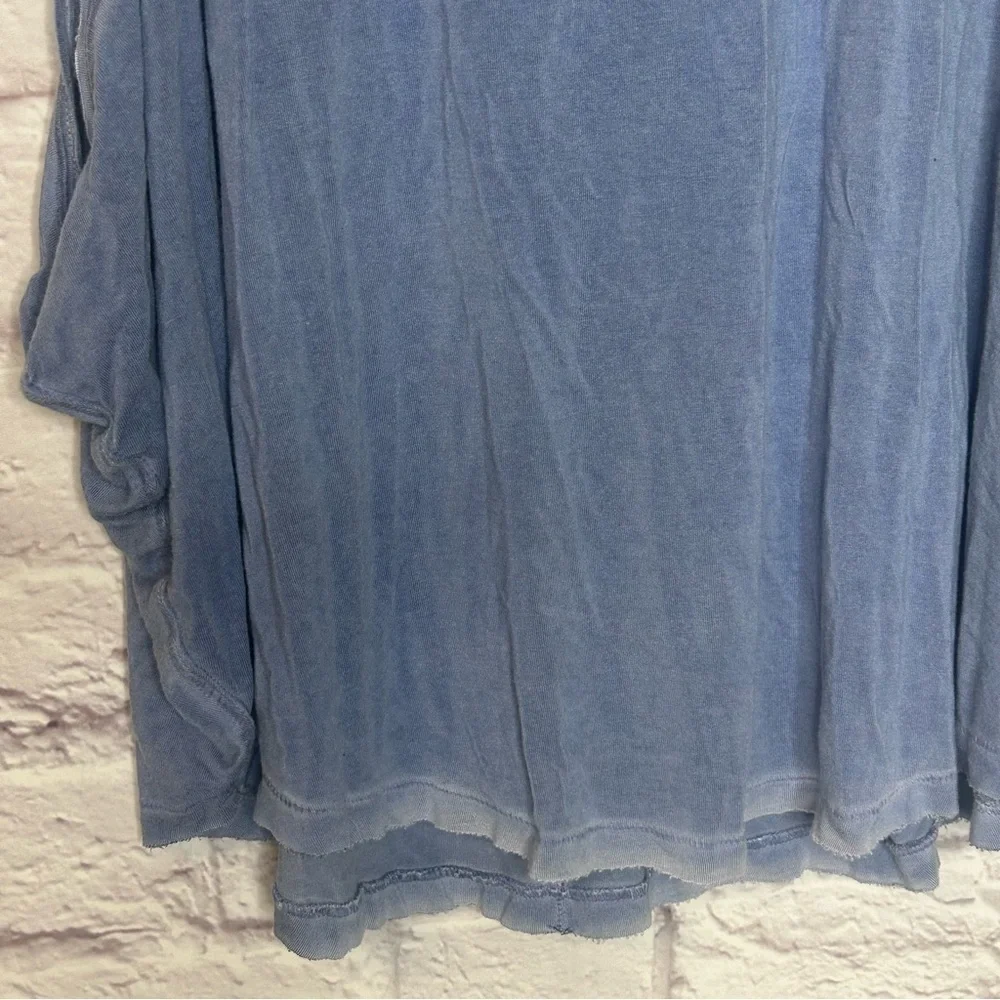 Free People Blue Dropped Arm Hole Little Rock Tank Top